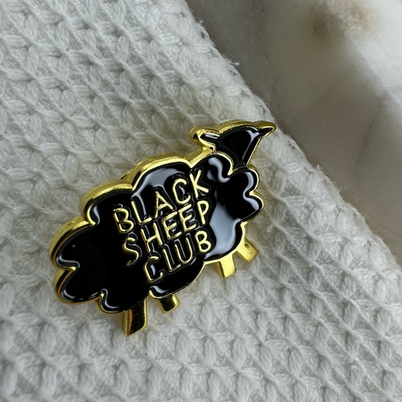 3/$15 Black Sheep Club Badge Enamel Pin Brooch - Picture 4 of 5
